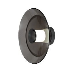 25144 LED ΦΩΤΙΣΤΙΚΟ ΤΟΙΧΟΥ 10W ΜΑΥΡΟ - ΦΙΜΕ ΓΚΡΙ ΓΥΑΛΙ