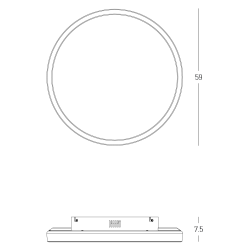 25164 LED ΦΩΤΙΣΤΙΚΟ ΟΡΟΦΗΣ 38W 2700K-3000K-4000K ΧΡΥΣΟ