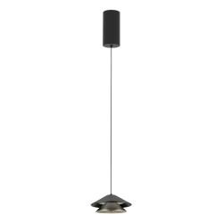25348 LED ΚΡΕΜΑΣΤΟ ΜΟΝΟΦΩΤΟ ΦΩΤΙΣΤΙΚΟ 9W ΣΑΓΡΕ ΜΑΥΡΟ - ΝΙΚΕΛ