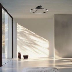 2563 LED ΦΩΤΙΣΤΙΚΟ ΟΡΟΦΟΦΗΣ 51W 3000K ΣΑΓΡΕ ΜΑΥΡΟ