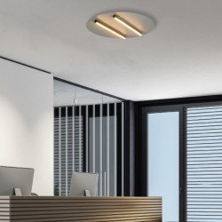 2568 LED ΦΩΤΙΣΤΙΚΟ ΟΡΟΦΗΣ 28W 3000K ΓΚΡΙ - ΜΑΥΡΟ