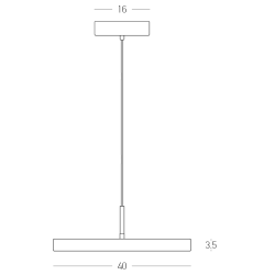 25146 LED ΚΡΕΜΑΣΤΟ ΜΟΝΟΦΩΤΟ ΦΩΤΙΣΤΙΚΟ 18W ΜΑΤ ΛΕΥΚΟ 