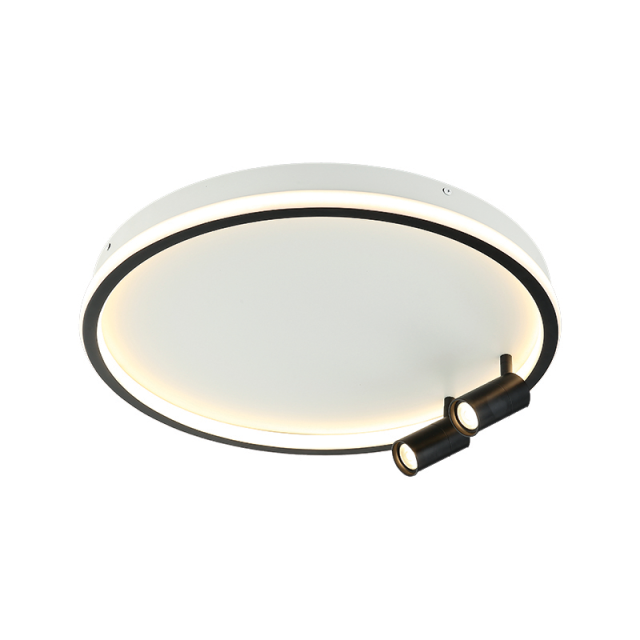 22014 LED ΦΩΤΙΣΤΙΚΟ ΟΡΟΦΗΣ ΕΣΩΤΕΡΙΚΟΥ ΧΩΡΟΥ 61W + 2X5W 3000K ΜΑΥΡΟ ΜΑΤ ΑΛΟΥΜΙΝΙΟ - ΜΕΤΑΛΛΟ
