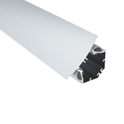 DOUBLE SIDE ALUMINIUM PROFILE WITH OPAL DIFFUSER 2M