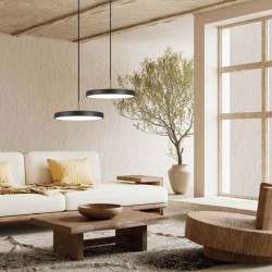 25145 LED ΚΡΕΜΑΣΤΟ ΜΟΝΟΦΩΤΟ ΦΩΤΙΣΤΙΚΟ 18W ΜΑΥΡΟ - ΟΡΕΙΧΑΛΚΙΝΗ ΑΠΟΧΡΩΣΗ