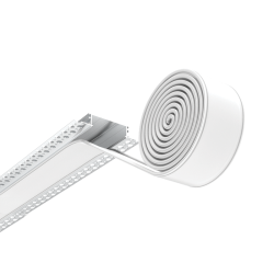 ALLUMINIUM PROFILE WITH OPAL DIFFUSER 2M + 2 END CUPS