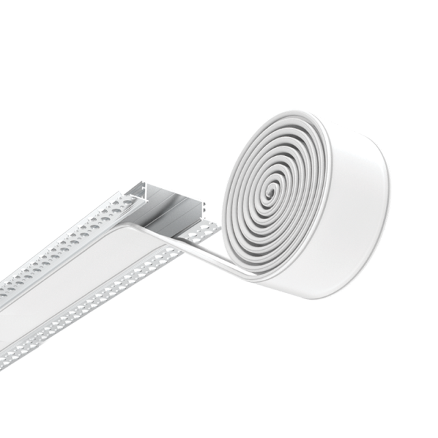 ALLUMINIUM PROFILE WITH OPAL DIFFUSER 2M + 2 END CUPS