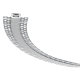 SIDE BENDING ALUMINIUM PROFILE WITH SILICON TUBE DIFFUSER 2M
