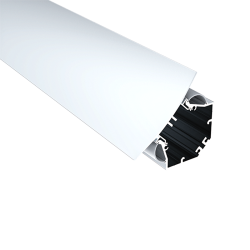 DOUBLE SIDE ALUMINIUM PROFILE WITH OPAL DIFFUSER 2M