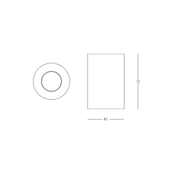 S180 LED ΣΠΟΤ ΟΡΟΦΗΣ 10W 3000K ΜΑΥΡΟ ΑΛΟΥΜΙΝΙΟ