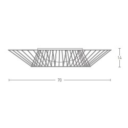 Φωτιστικό Οροφής Μεταλλικό 3xE27 1546 Zambelis Lighting