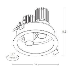 1926 LED DOWNLIGHT ΧΩΝΕΥΤΟ ΣΠΟΤ ΦΩΤΙΣΜΟΥ 2X9W 3000K ΜΑΥΡΟ ΑΛΟΥΜΙΝΙΟ 1926 LED DOWNLIGHT ΧΩΝΕΥΤΟ ΣΠΟΤ ΦΩΤΙΣΜΟΥ 2X9W 3000K ΜΑΥΡΟ ΑΛΟΥΜΙΝΙΟ