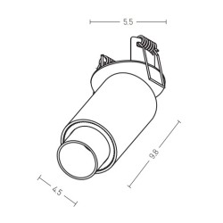 1928 ΣΠΟΤ LED 8W 3000K ΑΣΠΡΟ ΜΕ ΜΑΥΡΟ ΓΥΨΟΣΑΝΙΔΑΣ 1928 ΣΠΟΤ LED 8W 3000K ΑΣΠΡΟ ΜΕ ΜΑΥΡΟ ΓΥΨΟΣΑΝΙΔΑΣ