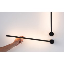 20114 LED ΦΩΤΙΣΤΙΚΟ ΤΟΙΧΟΥ 12W 3000K ΜΑΥΡΟ ΜΑΤ ΑΛΟΥΜΙΝΙΟ - ΑΚΡΥΛΙΚΟ