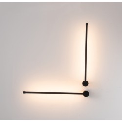 20114 LED ΦΩΤΙΣΤΙΚΟ ΤΟΙΧΟΥ 12W 3000K ΜΑΥΡΟ ΜΑΤ ΑΛΟΥΜΙΝΙΟ - ΑΚΡΥΛΙΚΟ