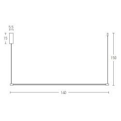 20120 LED ΚΡΕΜΑΣΤΟ ΦΩΤΙΣΤΙΚΟ 19W 3000K ΧΡΥΣΟ ΜΑΤ ΑΛΟΥΜΙΝΙΟ