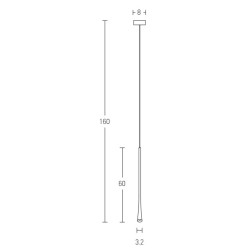Κρεμαστό Φωτιστικό Οροφής 60cm LED 6W IP20 3000K Zambelis Κρεμαστό Φωτιστικό Οροφής 60cm LED 6W IP20 3000K Zambelis