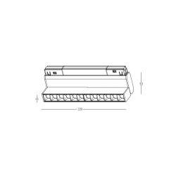 20291-W ΛΕΥΚΟ ΡΥΘΜΙΖΟΜΕΝΟ ΜΑΓΝΗΤΙΚΟ LED GRILLE ΣΠΟΤ ΦΩΤΙΣΜΟΥ 12W 3000K DALI ΓΙΑ ΜΑΓΝΗΤΙΚΑ ΣΥΣΤΗΜΑΤΑ ΦΩΤΙΣΜΟΥ 48V