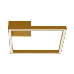 2031 LED ΦΩΤΙΣΤΙΚΟ ΟΡΟΦΗΣ - ΤΟΙΧΟΥ 15W 3000K ΧΡΥΣΟ ΜΑΤ ΑΛΟΥΜΙΝΙΟ & ΑΚΡΥΛΙΚΟ