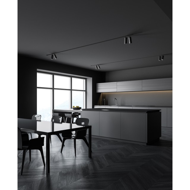 20400BD ΜΑΥΡΟ LED DALI ΜΑΓΝΗΤΙΚΟ ΣΠΟΤ ΦΩΤΙΣΜΟΥ 7W 300K ΓΙΑ ΜΑΓΝΗΤΙΚΕΣ ΡΑΓΕΣ 48V