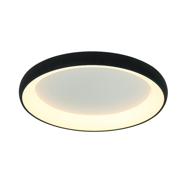 2056 LED ΦΩΤΙΣΤΙΚΟ ΟΡΟΦΗΣ 55W 3000K ΣΑΓΡΕ ΜΑΥΡΟ ΑΛΟΥΜΙΝΙΟ - ΑΚΡΥΛΙΚΟ
