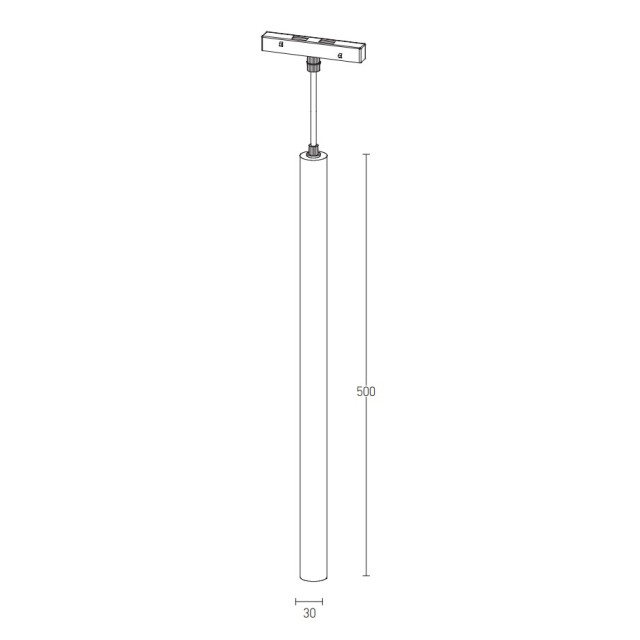 2081-D LED ΚΡΕΜΑΣΤΟ ΜΑΓΝΗΤΙΚΟ ΣΠΟΤ ΦΩΤΙΣΜΟΥ 7W 3000K ΜΑΥΡΟ DALI