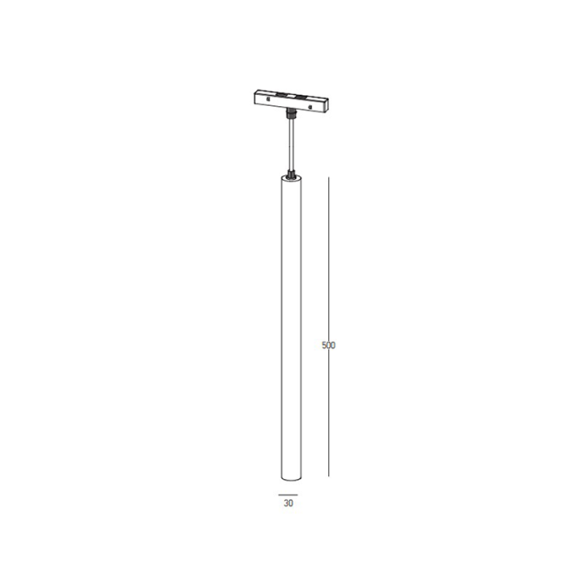 2081-WD LED ΚΡΕΜΑΣΤΟ ΜΑΓΝΗΤΙΚΟ ΣΠΟΤ ΦΩΤΙΣΜΟΥ 7W 3000K ΛΕΥΚΟ DALI