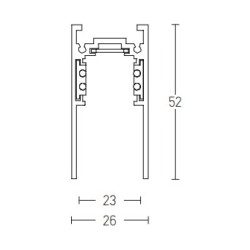 2082B-3 MAGNETIC TRIMLESS DEEP TRACK 3M BLACK