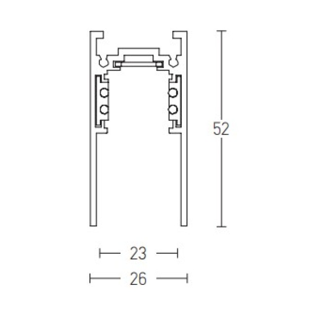2082B-3 MAGNETIC TRIMLESS DEEP TRACK 3M BLACK