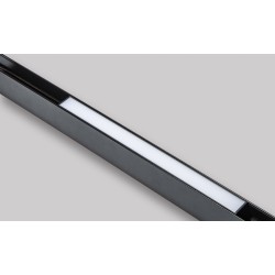 2087 ΜΑΥΡΟ LED ΜΑΓΝΗΤΙΚΟ ΔΙΑΧΥΤΟ ΦΩΤΙΣΤΙΚΟ 12W 3000K DALI DIMMABLE ΓΙΑ 48V ΜΑΓΝΗΤΙΚΕΣ ΡΑΓΕΣ