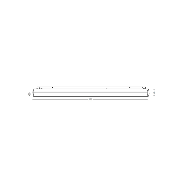 2089-27B ΜΑΥΡΟ LED ΜΑΓΝΗΤΙΚΟΣ ΔΙΑΧΥΤΟΣ ΦΩΤΙΣΜΟΣ 2700K 20W DALI DIMMABLE ΓΙΑ 48V ΜΑΓΝΗΤΙΚΕΣ ΡΑΓΕΣ