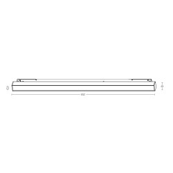 2089 ΜΑΥΡΟ LED ΜΑΓΝΗΤΙΚΟ ΔΙΑΧΥΤΟ ΦΩΤΙΣΤΙΚΟ 20W 3000K DALI DIMMABLE ΓΙΑ 48V ΜΑΓΝΗΤΙΚΕΣ ΡΑΓΕΣ
