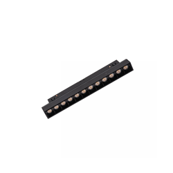 2091-27B ΜΑΥΡΟ LED ΜΑΓΝΗΤΙΚΟ GRILLE ΣΠΟΤ ΦΩΤΙΣΜΟΥ 8W 2700K DALI DIMMABLE ΓΙΑ 48V ΜΑΓΝΗΤΙΚΕΣ ΡΑΓΕΣ