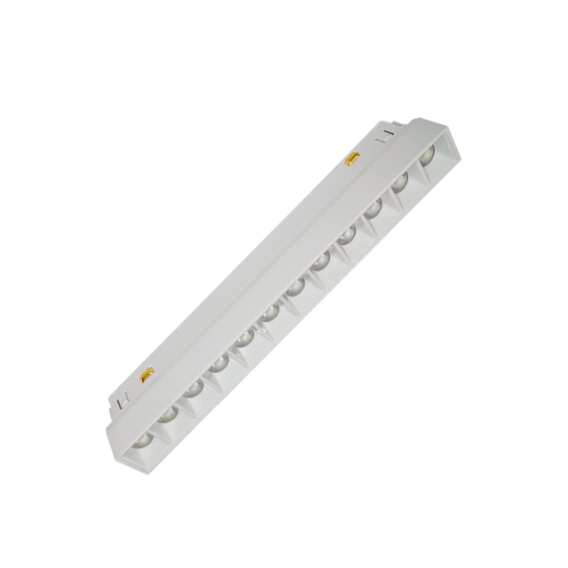 2091-3W ΛΕΥΚΟ ΜΑΓΝΗΤΙΚΟ LED GRILLE ΣΠΟΤ 8W 3000K DALI DIMMABLE ΓΙΑ 48V ΜΑΓΝΗΤΙΚΕΣ ΡΑΓΕΣ