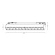 2091-3W ΛΕΥΚΟ ΜΑΓΝΗΤΙΚΟ LED GRILLE ΣΠΟΤ 8W 3000K DALI DIMMABLE ΓΙΑ 48V ΜΑΓΝΗΤΙΚΕΣ ΡΑΓΕΣ