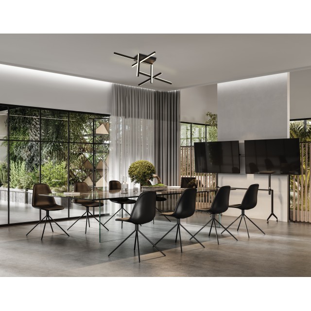 22027 LED ΦΩΤΙΣΤΙΚΟ ΟΡΟΦΗΣ 50W 3000K ΜΑΥΡΟ ΑΛΟΥΜΙΝΙΟ - ΜΕΤΑΛΛΟ