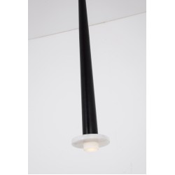 22110 LED ΚΡΕΜΑΣΤΟ ΜΟΝΟΦΩΤΟ ΦΩΤΙΣΤΙΚΟ ΕΣΩΤΕΡΙΚΟΥ ΧΩΡΟΥ 6W 3000K ΜΑΥΡΟ ΑΛΟΥΜΙΝΙΟ-ΛΕΥΚΟ ΜΑΡΜΑΡΟ