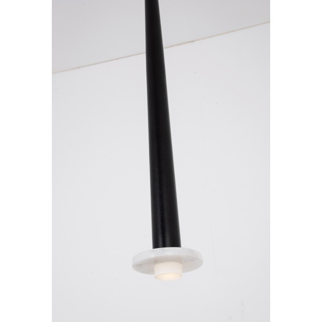 22110 LED ΚΡΕΜΑΣΤΟ ΜΟΝΟΦΩΤΟ ΦΩΤΙΣΤΙΚΟ ΕΣΩΤΕΡΙΚΟΥ ΧΩΡΟΥ 6W 3000K ΜΑΥΡΟ ΑΛΟΥΜΙΝΙΟ-ΛΕΥΚΟ ΜΑΡΜΑΡΟ