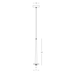 22110 LED ΚΡΕΜΑΣΤΟ ΜΟΝΟΦΩΤΟ ΦΩΤΙΣΤΙΚΟ ΕΣΩΤΕΡΙΚΟΥ ΧΩΡΟΥ 6W 3000K ΜΑΥΡΟ ΑΛΟΥΜΙΝΙΟ-ΛΕΥΚΟ ΜΑΡΜΑΡΟ