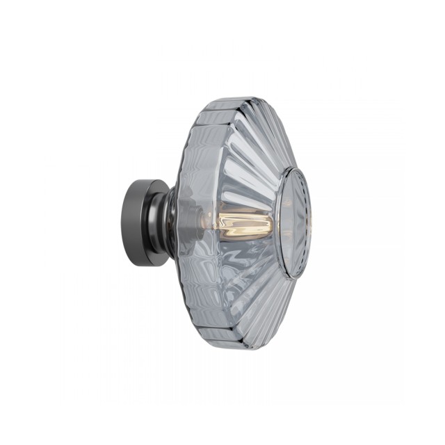 Απλίκα Τοίχου E27 Smoked Glass 23011 Zambelis
