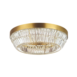23047 ΚΡΥΣΤΑΛΛΙΝΗ LED ΠΛΑΦΟΝΙΕΡΑ 38W 3000K ΣΕ ΜΠΡΟΥΤΖΙΝΗ ΑΠΟΧΡΩΣΗ