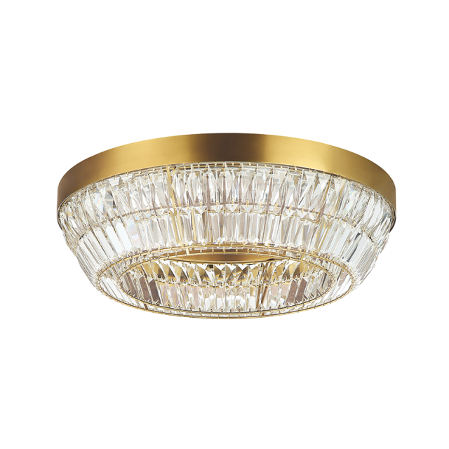 23047 ΚΡΥΣΤΑΛΛΙΝΗ LED ΠΛΑΦΟΝΙΕΡΑ 38W 3000K ΣΕ ΜΠΡΟΥΤΖΙΝΗ ΑΠΟΧΡΩΣΗ