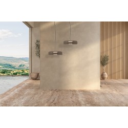 23053 LED ΚΡΕΜΑΣΤΟ ΜΟΝΟΦΩΤΟ ΦΩΤΙΣΤΙΚΟ ΜΑΥΡΟ ΜΕΤΑΛΛΟ-ΘΑΜΠΟ ΓΥΑΛΙ