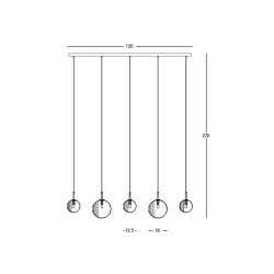 Φωτιστικό Οροφής Πολύφωτο Zambelis 23056 Frost/Smoked Glass Φωτιστικό Οροφής Πολύφωτο Zambelis 23056 Frost/Smoked Glass