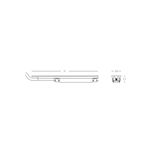 23126 ΤΡΟΦΟΔΟΤΙΚΟ ΓΙΑ ULTRA SLIM ΜΑΓΝΗΤΙΚΕΣ ΡΑΓΕΣ 48V ΜΑΥΡΟ