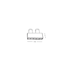 23183 GRILLE LED ΦΩΣ 10W 3000K ΓΙΑ ΕΥΚΑΜΠΤΕΣ ΡΑΓΕΣ 24V ΜΑΥΡΟ