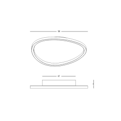 23208 ΦΩΤΙΣΤΙΚΟ ΟΡΟΦΗΣ ΕΣΩΤΕΡΙΚΟΥ ΧΩΡΟΥ LED 39W 3000K ΜΑΥΡΗ ΠΛΑΦΟΝΙΕΡΑ