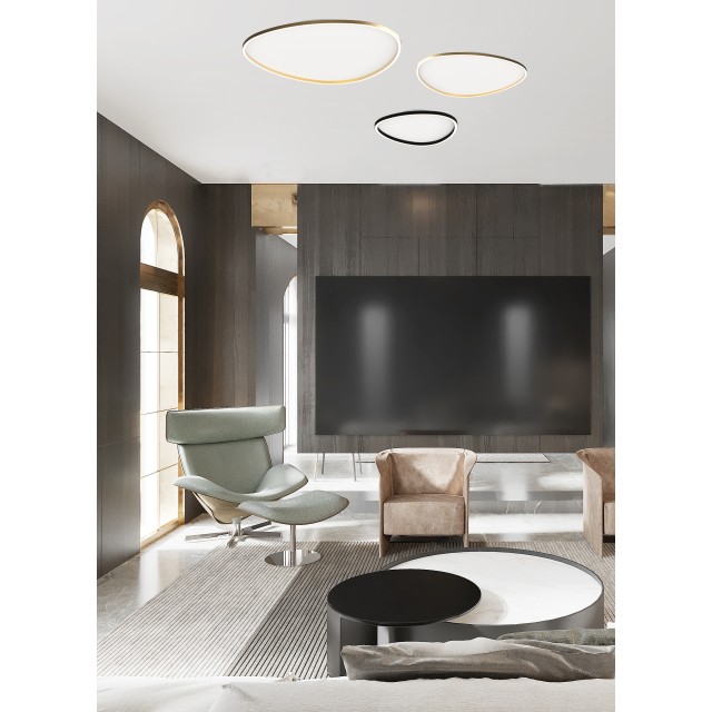 23210 ΦΩΤΙΣΤΙΚΟ ΟΡΟΦΗΣ ΕΣΩΤΕΡΙΚΟΥ ΧΩΡΟΥ LED 39W 3000K ΧΡΥΣΟ ΑΛΟΥΜΙΝΙΟ