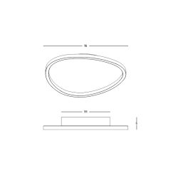 23211 ΦΩΤΙΣΤΙΚΟ ΟΡΟΦΗΣ ΕΣΩΤΕΡΙΚΟΥ ΧΩΡΟΥ LED 58W 3000K ΜΑΡΥΟ ΑΛΟΥΜΙΝΙΟ