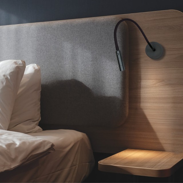 WALL LED READING LIGHT 3W 3000K SANDY BLACK METAL - ALUMINIUM